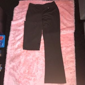 slightly flared trousers